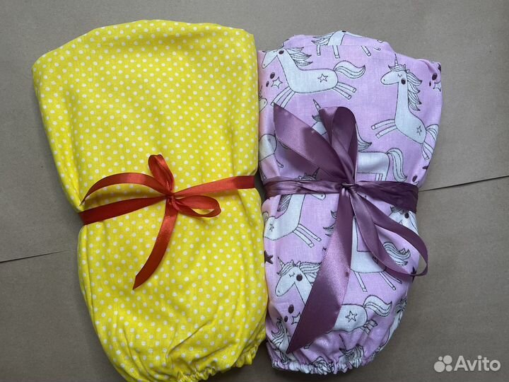 Простынь на резинке 120 60