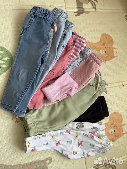 Большой пакет одежды для девочки 80-86