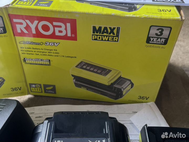 Зарядник плюс батарея Ryobi Max power 36V