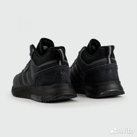 Кроссовки Adidas Retropy F2 Mid Black with Fur