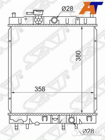 Радиатор nissan march
