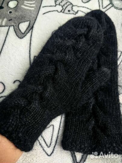 Варежки из пуха норки