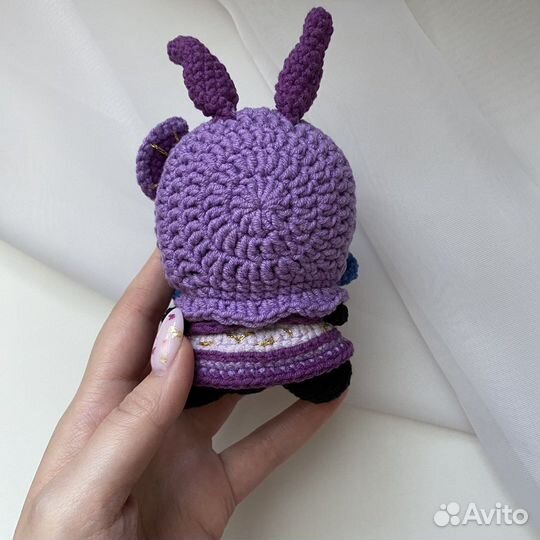 Вязаная игрушка Райдэн (маг бездны) Genshin Impact