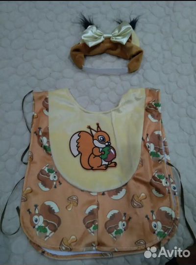 Карнавальный костюм Белочка плюш для девочек