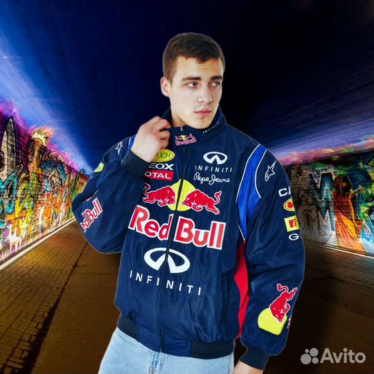 Куртка бомбер Red Bull Nascar Formula1 Утепленная