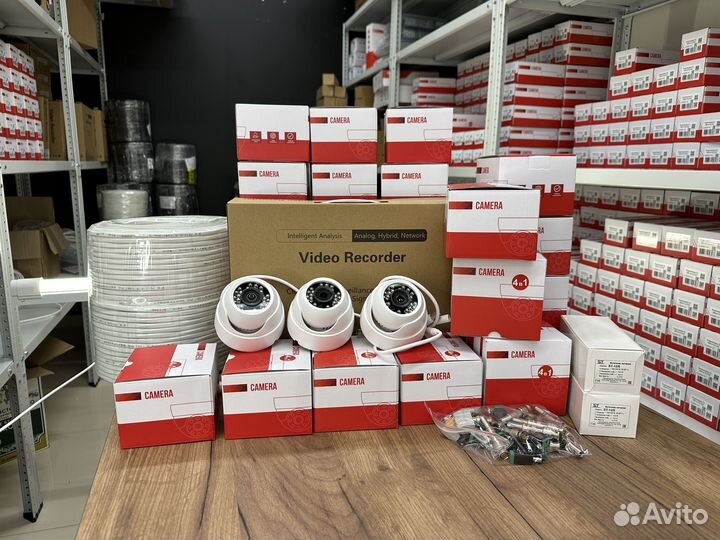 Готовый комплект видеонаблюдения 16 купольных