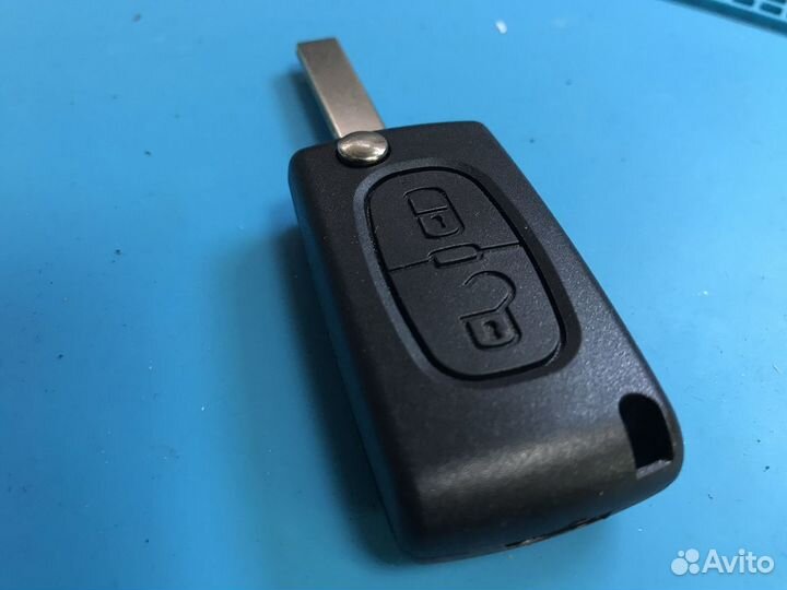 Корпус ключа peugeot CE0523 две кнопки