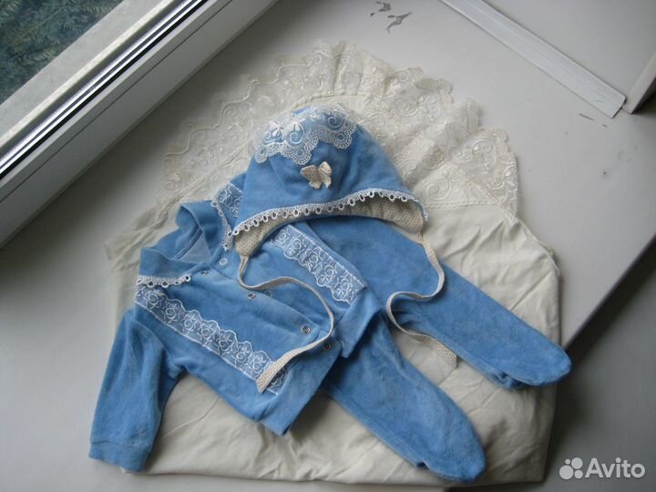 Конверт на выписку из роддома зима/демисезон 2 шт