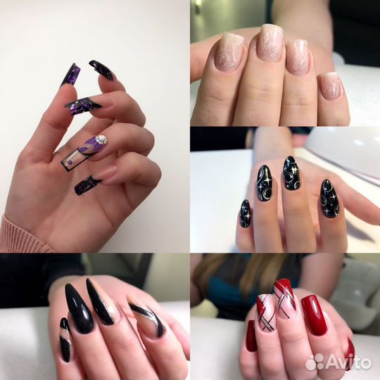 Маникюр, гель-лак, коррекция,наращивание ногтей