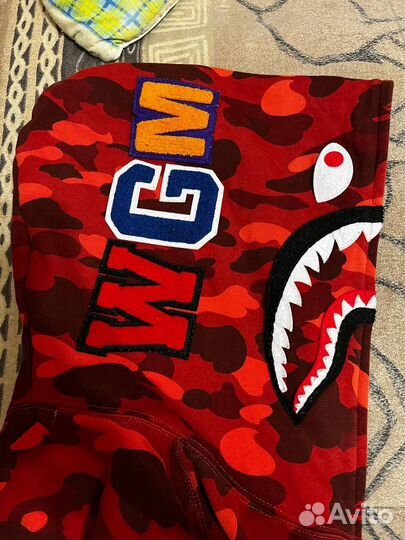 Ziphoodie bape shark