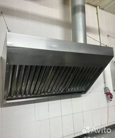 Зонт вытяжной из нерж. стали