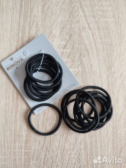 Резинки для волос чёрные новые