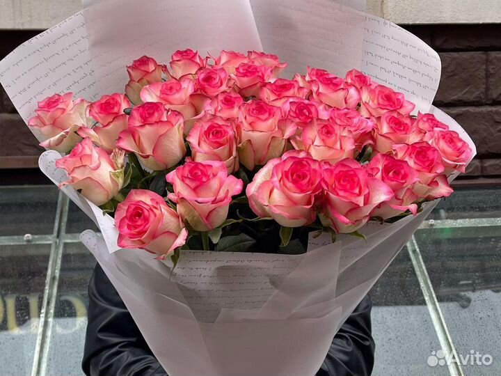 15 роз 51 25 31 25 Розы Цветы Букеты доставка
