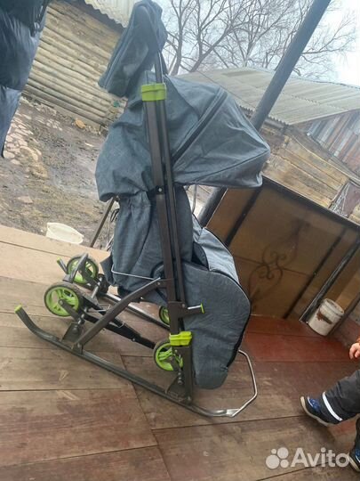 Детские санки коляска