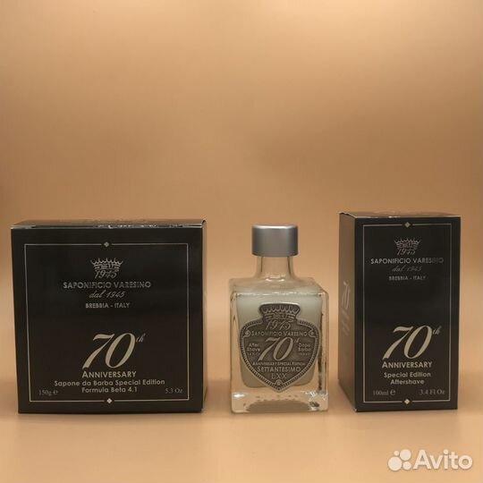 Набор лосьон и мыло для бритья Saponificio 70th