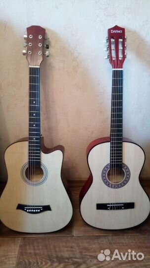 Гитара 6 струн светлый лак новая выбор