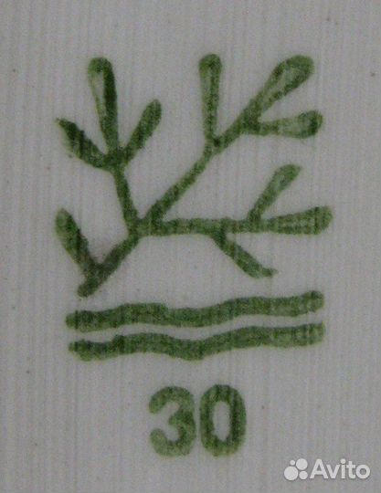 Овальная тарелка Конаково Веточки (512)