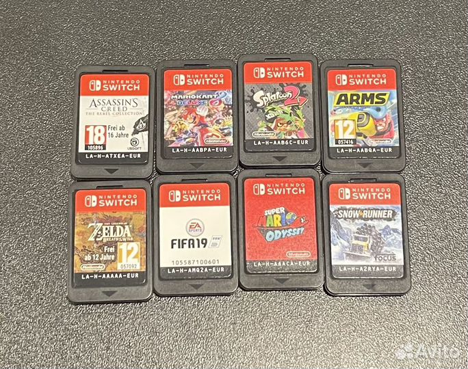 Картриджи nintendo switch