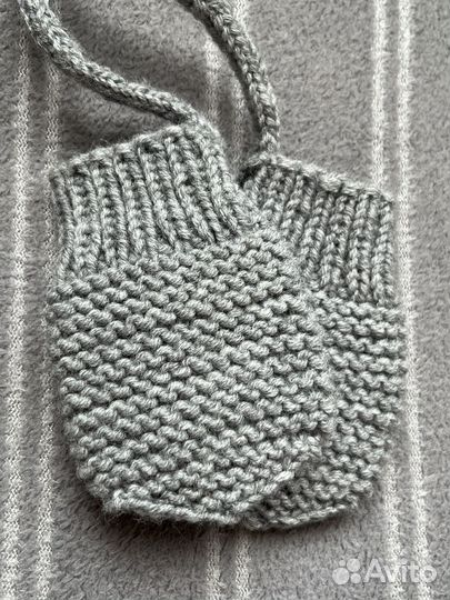 Вязанные Варежки для детей до года