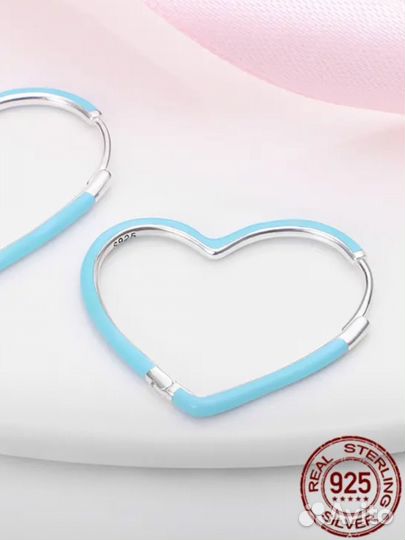 Серьги сердце