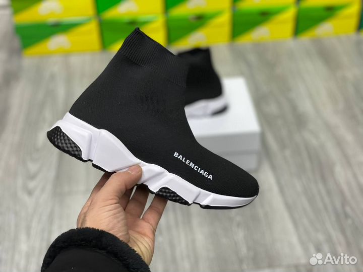 Кроссовки Balenciaga Speed Trainer Black White