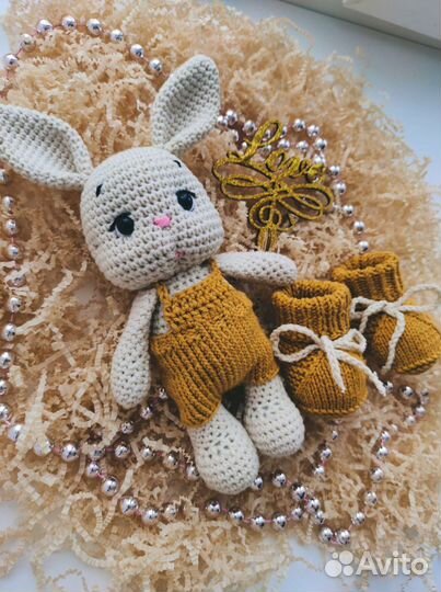 Зайка, бокс для новорождённого, ручная работа