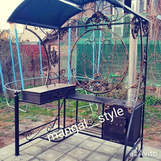 Мангал с крышей