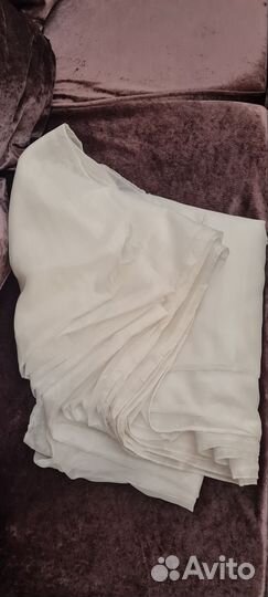 Тюль вуаль с рисунком Дамаск 7м