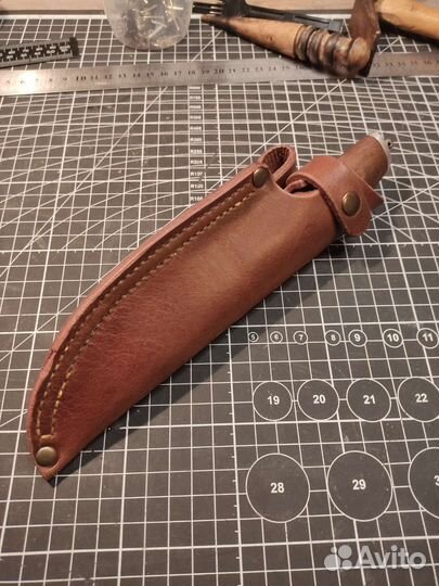 Ножны для ножа из натуральной кожи