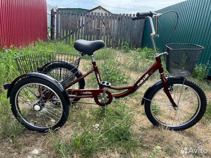 Велосипед трехколесный пенсионеру с корзинками