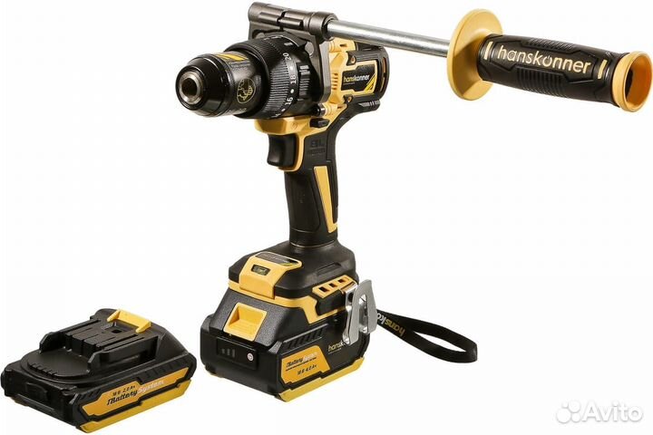 Аккумуляторный шуруповерт Hanskonner 165Нм 2АКБ