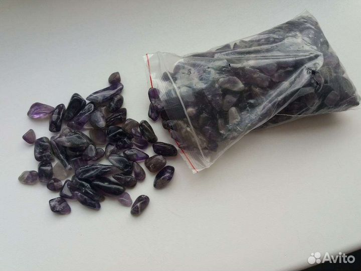 Аметист / Лазурит галтовка