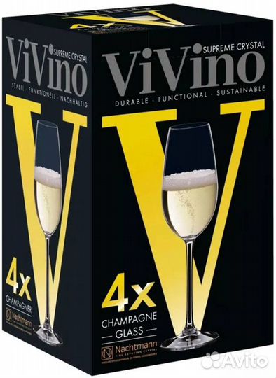 Бокалы nachtmann vivino 4 шт 260 мл