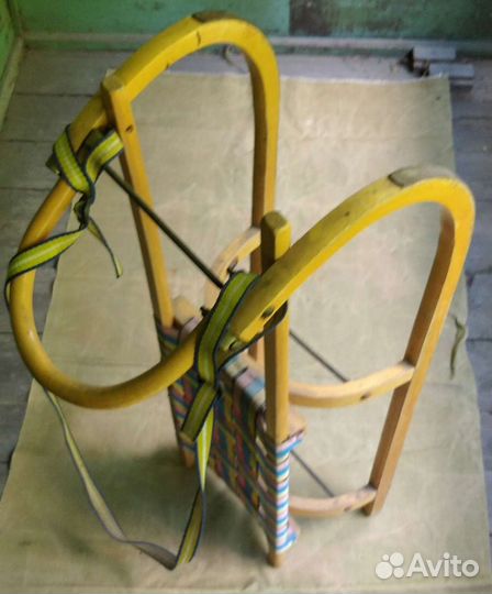 Деревянные санки винтаж