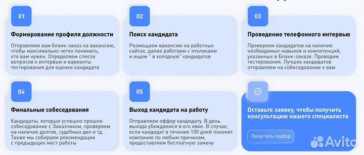 Подбор персонала за 3 дня с гарантией