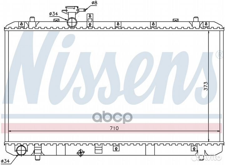 Радиатор основной nissens 64197 64197 Nissens