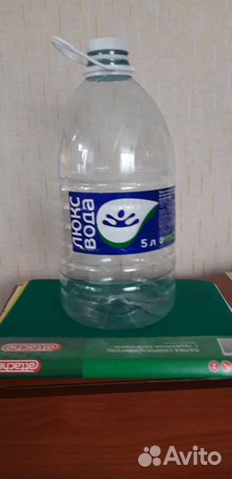 Бутыль 5 литров прозрачная полиэтиленовая