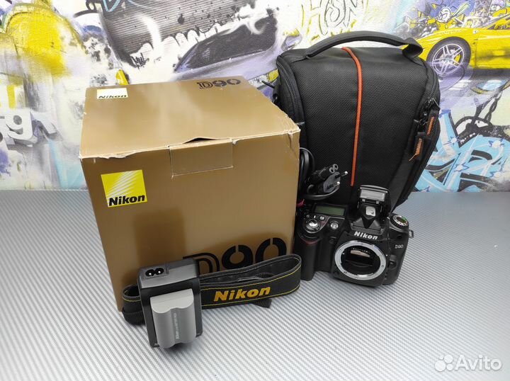 Nikon D90 body (пробег 42700 кадров) box