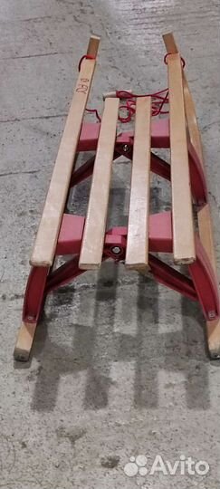 Сани детские двухместные складные