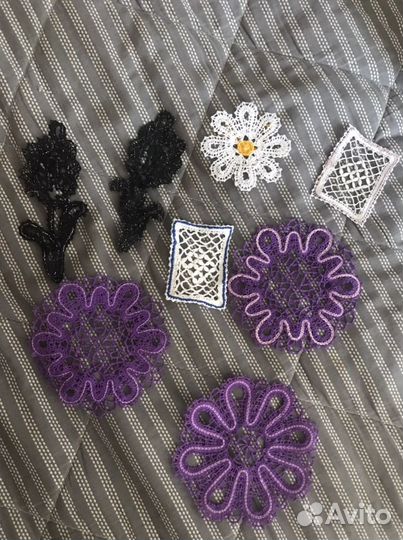 Вязаные элементы декора