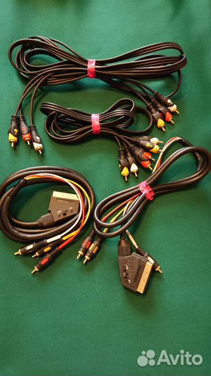Аудио-видео кабели. Тюльпан. Scart