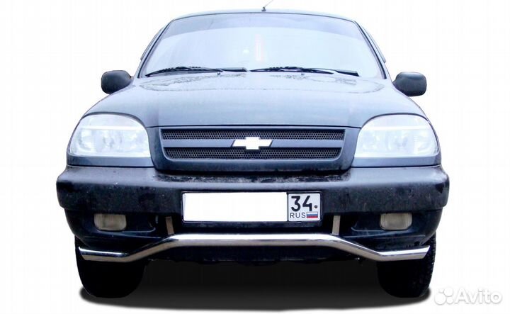 Защита переднего бампера Chevrolet Niva волна