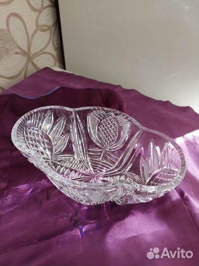 Салатник хрустальный СССР
