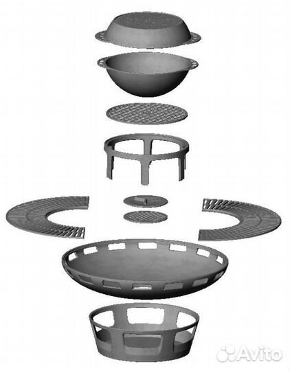 Гриль очаг dlmz