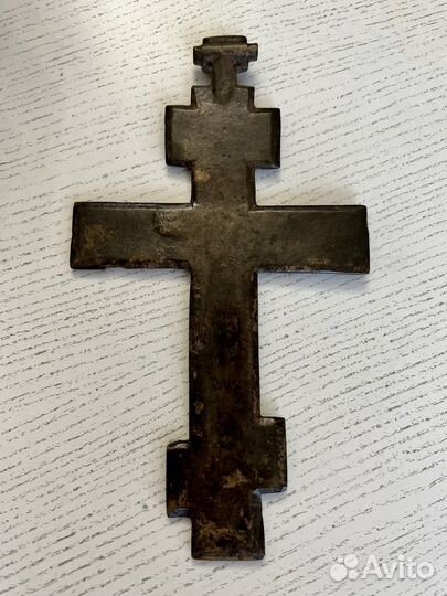 Крест 17-18 век, оригинал, красномедный