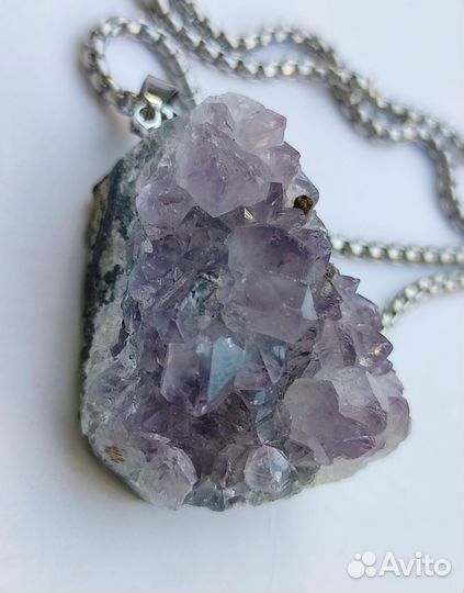 Аметист кулон 29г на цепочке