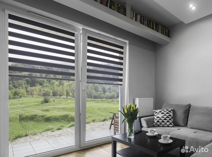 Рулонные шторы день, ночь