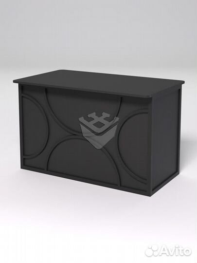 Стол рабочий офисный С-02А (закругленные торцы) &q