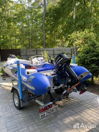 Лодка риб с мотором и прицепом (Готовый комплект)