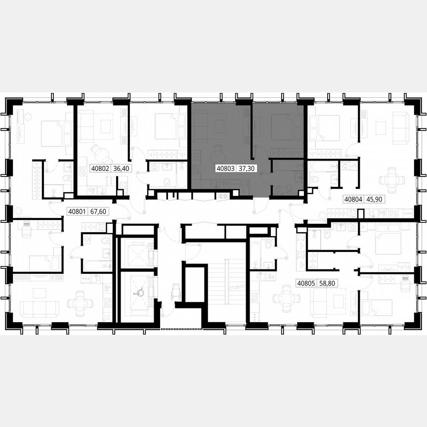 1-к. квартира, 37,3 м², 8/15 эт.